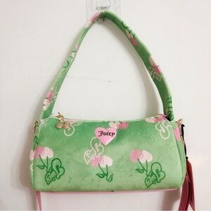 Juicy Couture Green and Pink Cherries Small Shoulder Crossbody Bag NEW RELEASE